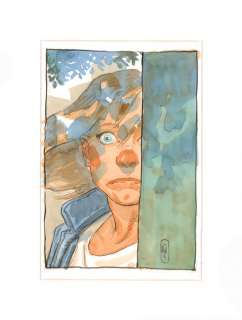 Illustration originale pour Le sourire du clown par Laurent HIRN