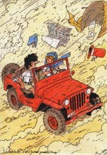 Wasterlain, Marc | original drawing, whole page in an album of Jeannette Pointu n° 2  - Quatre x quatre  - C  - Original edition  - (1986) | Catawiki