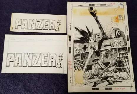 Joe Kubert. Panzer #1 Original Cover Art. | Weiss Auctions