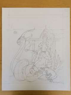 Kuijpers, Henk | Potloodschets  -  Cover "De ogen van de roerganger"  - alternatief ontwerp nieuwe uitgave (2013) | Catawiki