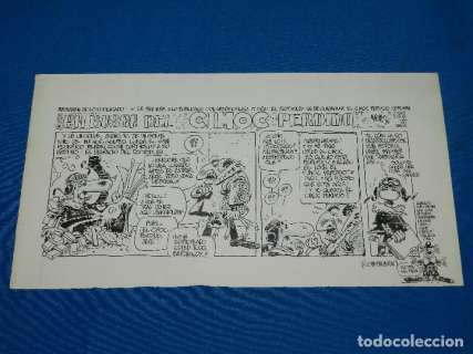 (AF2) DIBUJO ORIGINAL DE ALFONSO FONT 1986 , EN BUSCA DEL CIMOC PERDIDO , 37 X 19‘5 CM, BUEN ESTADO