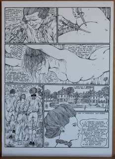 Guido Crepax | Tavola originale per Justine, la rivisitazione di Crepax della novella del Marchese De Sade ‘Justine o le disgrazie della virtù’. | Art e Fumetto