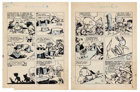 Sirius | Bouldaldar, planches n°6A et 6B à l’encre de… | Millon