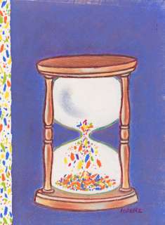 (NEW YORKER) LEE LORENZ (1932 - 2022) Confetti hourglass. | Swann Galleries