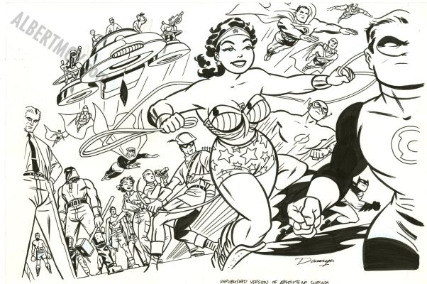 Darwyn Cooke - New Frontier Page Unused Cover