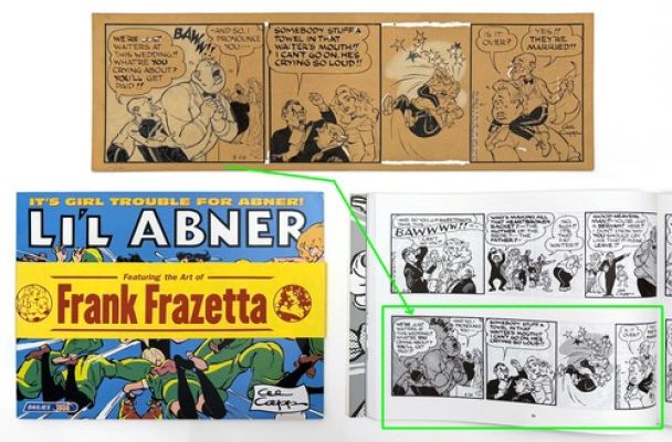 FRANK FRAZETTA Al Capp ORIGINAL COMIC ART Daily Strip 1958 Li’L Abner Daisy Mae | eBay US