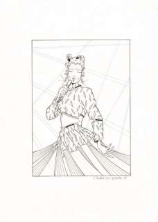 Lot 413 - De Spiegeleer. Illustration originale Madila Bay