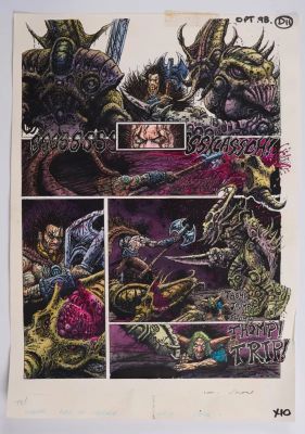 Lot 4 - 2000 AD Lord of Misrule Part 2 and Prog #730 Junker Part 2 Story Pages (Fleetway, 1990s) Total 6 | Stanley Gibbons Baldwin’s