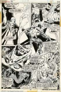 Mike Ploog and Frank Chiaramonte - Original Art for Werewolf By Night #14, Page 23 (Marvel, 1974). Classic Ploog - | Heritage