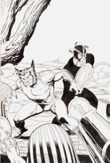 Steve Geiger and P. Craig Russell Marvel Comics  Presents #30 Havoc and Wolverine Cover Original Art  (Marvel, 1989)... | Heritage