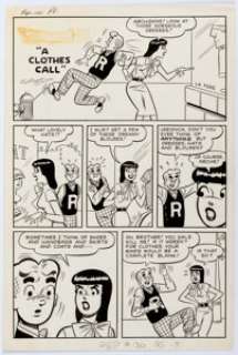 Dan DeCarlo Pep Comics Complete 2-Page Story Original Art (Archie Comics, 1958). Clever gag covers a page and - | Heritage