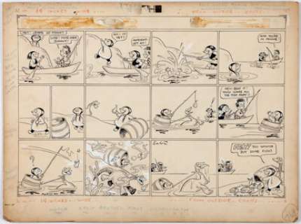 Mal Eaton Peter Piltdown Sunday Comic Strip Original Art Group of 4 (New York Tribune, 1937-43). Large-scale - | Heritage