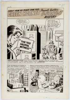 Al Avison Green Hornet #46 Complete 2-Page Story Original Art (Harvey, 1949). Direct from his private crime - | Heritage