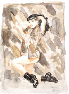 Olivia de Berardinis Special Ops Bettie Preliminary Study Watercolor Painting Original Art (2002). When you - | Heritage