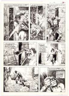 John Buscema and Alfredo Alcala The Savage Sword of Conan #12 Page 40 Original Art (Marvel, 1976). Conan - | Heritage