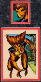 Ron Lim, Al Milgrom and Paul Mounts Impel X-Men Trading Cards Series 2 Card #29 Wolfsbane Production Art -