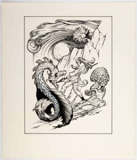 Stephen Fabian Amazing July 1977 Illustration (Amazing, 1977). This illustration was created for the F.M. Busby - | Heritage