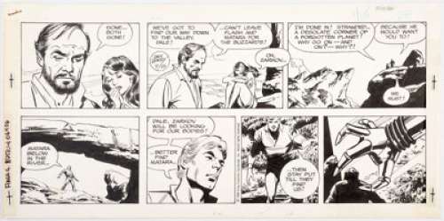 Dan Barry Flash Gordon Sunday Comic Strip Original Art dated 9-25-88 (King Features Syndicate, 1988). After a - | Heritage