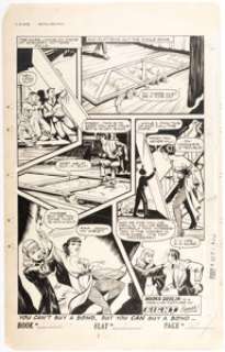 Alex Blum, Matt Baker, and the Iger Shop Fight Comics #39 Story Page 6 Hooks Devlin Original Art (Fiction - | Heritage