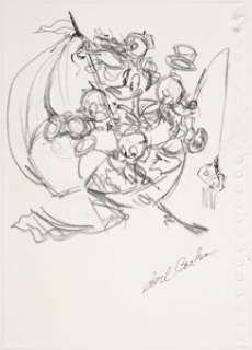 Carl Barks Sailing the Spanish Main Preliminary Artwork Original Art (c. 1982-1990s). Carl Barks would often - | Heritage
