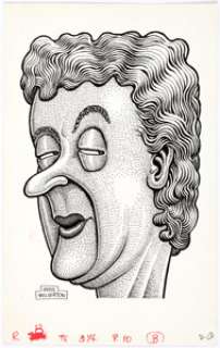 Basil Wolverton Popular Jokes May-1973 Gag Panel Illustration Original Art (Humorama, 1973). It is not hard at - | Heritage