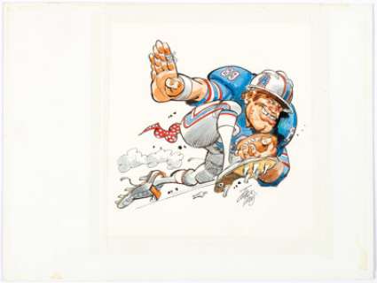 Jack Davis Houston Oilers Football NFL Illustration Original Art (Hot Shots, c. 1990s). You will be just a - | Heritage
