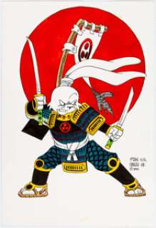 Stan Sakai - Usagi Yojimbo Pin-Up Illustration Original Art (1994). The Bushido bunny is dressed for the field - | Heritage