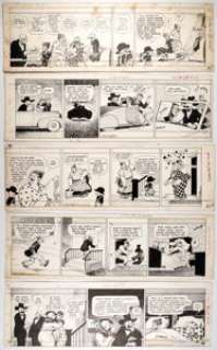 Frank Willard and Ferd Johnson Moon Mullins Daily Comic Strip Original Art Group of 5 (New Syndicate Co., 1939-40)... (Total: 5 Original Art) | Heritage