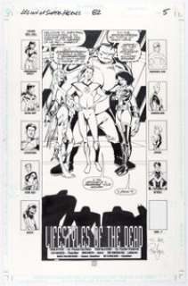 Lee Moder and Ron Boyd Legion of Super-Heroes V4#82 Splash Page 5 Original Art (DC, 1996).... | Heritage