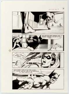 Neal Adams and Dick Giordano Batman: Stacked Cards [Book and Record Set] #PR27 Splash Page 14 Original Art (Peter Pan, 1975).... | Heritage