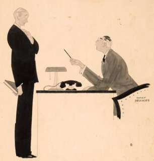 Harry Beckhoff Office Confrontation Original Art (c. 1920s).... | Heritage