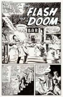 Vic Donahue Witches Tales #10 Complete 4-Page Story Original Art (Harvey, 1952).... (Total: 4 Items)