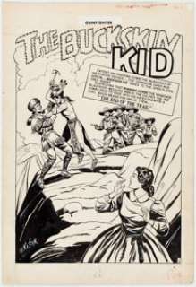 Henry C. Kiefer Gunfighter #10: "The End of the Trail" Complete 8-Page Story Original Art (EC Comics, 1949).... (Total: 8 Original Art) | Heritage