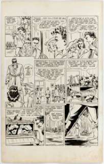 Bob Powell Green Hornet #14: "Spirit of ’76" Story Page 10 Original Art (Harvey Comics, 1943).... | Heritage