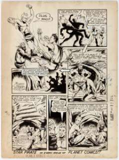 Murphy Anderson Planet Comics #40 Story Page 6 Star Pirate Original Art (Fiction House, 1946).... | Heritage