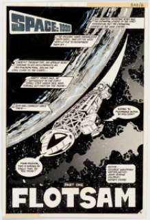  - John Byrne Space: 1999 #6 Splash Page Original Art (Charlton Comics, 1976). ...