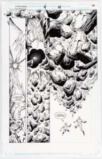 Jim Starlin and Terry Austin Silver Surfer/Warlock: Resurrection #4 Story Page 14 Original Art (Marvel, 1993).... | Heritage