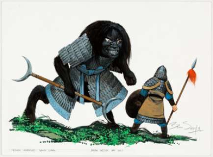  - Brian Snoddy Dungeons & Dragons: Oriental Adventures Sourcebook Page 198 "Wang-Liang" Illustration Original Art (W...