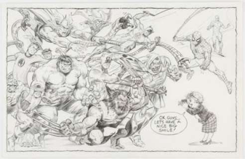 Marie Severin Marvel Heroes Photo Op Illustration Original Art (1996).... | Heritage