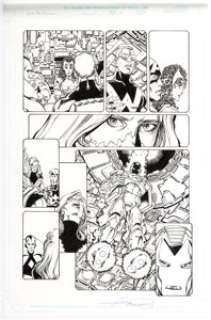 George Pérez Avengers #15 Story Page 8 Original Art (Marvel, 1999).... | Heritage