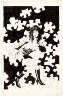  - Paul Gulacy Valkyrie! #3 Cover Original Art (Eclipse, 1987)....