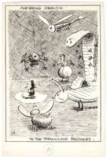 George Herriman archy does his part Interior Illustration Original Art (Doubleday, 1935).... | Heritage