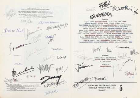 Collectif | Pétition en édition originale de 1986… | AZ auction