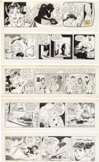 Bob Lubbers Long Sam Daily Comic Strip Original Art Group of 10 (United Feature Syndicate, 1957-60).... (Total: 10 Original Art) | Heritage