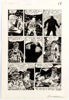  - Mike Roy The Unseen #13 Pre-Code Horror Story Page 6 Original Art (Standard/Pines Comics, 1954)....