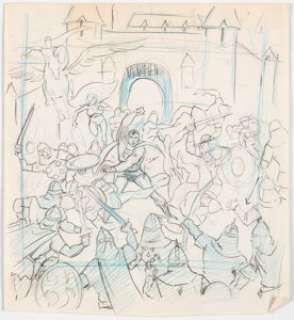 Wally Wood All-Star Comics #64 Cover and Other Preliminary Original Art Group of 6 (DC, 1977).... (Total: 6 Original Art) | Heritage