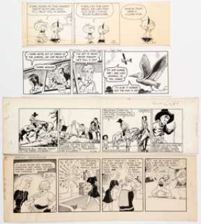  - Martin Branner, Dick Cavalli, and Others Winnie Winkle, Winthrop, and more Daily Comic Str... (Total: 4 Original Art)