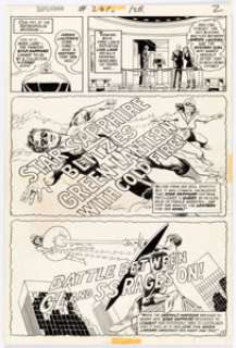 Curt Swan and Murphy Anderson Superman #261 Story Page 2 Original Art Green Lantern (DC Comics, 1973). ... | Heritage