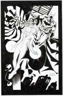 Rick Leonardi and Kevin Nowlan Batman with Cloak and Dagger Illustration Original Art (undated).... | Heritage