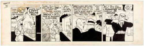 Chester Gould Dick Tracy Daily Comic Strip Original Art dated 9-15-45 (Chicago Tribune, 1945).... | Heritage